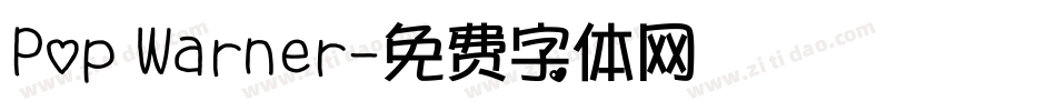 Pop Warner字体转换